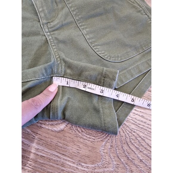 Madewell Women’s Perfect Vintage Green Military Shorts Size 25 - Picture 7 of 8